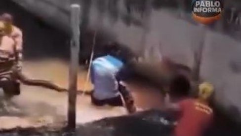 АНАКОНДА ДУГА ПЕТ МЕТАРА ПРЕСТРАВИЛА КУПАЧЕ НА ПЛАЖИ: Позвани војни ватрогасци да је уклоне АНАКОНДА ДУГА ПЕТ МЕТАРА ПРЕСТРАВИЛА КУПАЧЕ НА ПЛАЖИ: Позвани војни ватрогасци да је уклоне