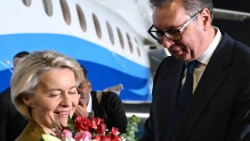 УРСУЛА ФОН ДЕР ЛАЈЕН У ЗВАНИЧНОЈ ПОСЕТИ СРБИЈИ: Важни разговори са председником Вучићем