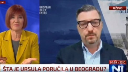 VODITELJKA N1 ZAKUKALA: Ursula se sastala sa Vučićem i sa civilnim sektorom a sa opozicijom i studentima - ne! VODITELJKA N1 ZAKUKALA: Ursula se sastala sa Vučićem i sa civilnim sektorom a sa opozicijom i studentima - ne!