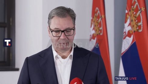 VUČIĆ SE OBRAĆA JAVNOSTI POSLE SASTANKA SA ORBANOM VUČIĆ SE OBRAĆA JAVNOSTI POSLE SASTANKA SA ORBANOM