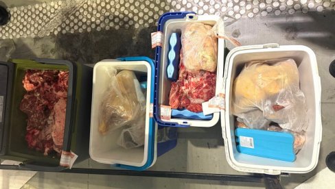 ZAPLENJENO MESO ISKORISTIĆE SE ZA ISHRANU ŽIVOTINJA U ZOO PALIĆ: Na Horgošu sprečen pokušaj krijumčarenja 140 kilograma mesa ZAPLENJENO MESO ISKORISTIĆE SE ZA ISHRANU ŽIVOTINJA U ZOO PALIĆ: Na Horgošu sprečen pokušaj krijumčarenja 140 kilograma mesa