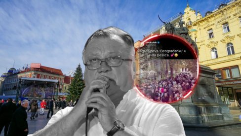 ХРВАТИ ПЕВАЈУ БЕОГРАЂАНКУ: У срцу Загреба ори се хит - ко нас завади? (ВИДЕО)