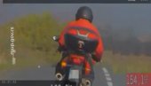LUDA VOŽNJA KOD PANČEVA: Motociklista jurio 196 km/h, presretač ga zaustavio (VIDEO)