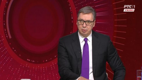 VUČIĆ NA RTS-U: Predsednik Srbije govori o svim najvažnijim temama VUČIĆ NA RTS-U: Predsednik Srbije govori o svim najvažnijim temama