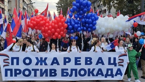 МОЋАН СНИМАК ИЗ ПОЖАРЕВЦА: Маса људи на скупу слободних грађана против блокада МОЋАН СНИМАК ИЗ ПОЖАРЕВЦА: Маса људи на скупу слободних грађана против блокада