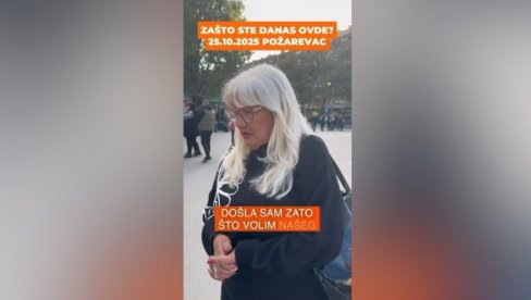 ДОШЛА САМ ДА ПОДРЖИМ ПРЕДСЕДНИКА ВУЧИЋА: Грађани Пожаревца на скупу против блокада (ВИДЕО) ДОШЛА САМ ДА ПОДРЖИМ ПРЕДСЕДНИКА ВУЧИЋА: Грађани Пожаревца на скупу против блокада (ВИДЕО)