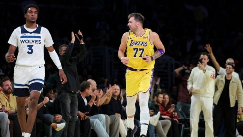 У ЈЕКУ ЉУБАВНОГ СКАНДАЛА! Лука Дончић је престигао и највећег кога су Лејкерси икада имали (ВИДЕО)