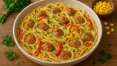 KREMASTA PASTA SA KOBASICOM I POVRĆEM: Savršeno za brzu večeru za celu porodicu