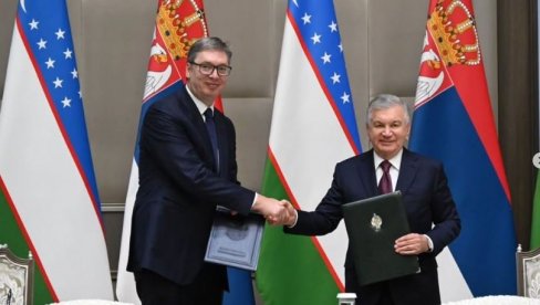 VUČIĆ IZ UZBEKISTANA: Potpisali smo veliki broj bilateralnih sporazuma (FOTO) VUČIĆ IZ UZBEKISTANA: Potpisali smo veliki broj bilateralnih sporazuma (FOTO)
