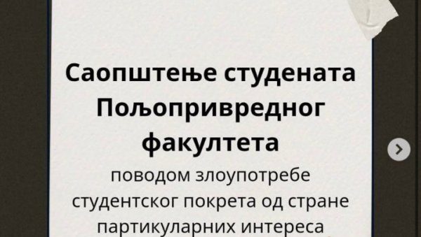 ПЛЕНУМАШИ СА ПОЉОПРИВРЕДНО ФАКУЛТЕТА УДАРИЛИ НА СВЕ У ОПОЗИЦИЈИ: Посебно на Срђана Миливојевића и Саву Манојловића