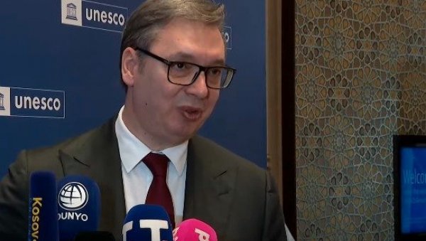 ТАКМИЧИМО СЕ ПРОТИВ НАЈМОЋНИЈИХ СИЛА СВЕТА КОЈЕ НАМ ОТИМАЈУ ТЕРИТОРИЈУ Вучић: Наставићемо своју борбу за очување Србије у њеним границама ТАКМИЧИМО СЕ ПРОТИВ НАЈМОЋНИЈИХ СИЛА СВЕТА КОЈЕ НАМ ОТИМАЈУ ТЕРИТОРИЈУ Вучић: Наставићемо своју борбу за очување Србије у њеним границама