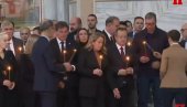 VUČIĆ U HRAMU SVETOG SAVE: Predsednik prisustvuje pomenu za nastradale u padu nadstrešnice u Novom Sadu