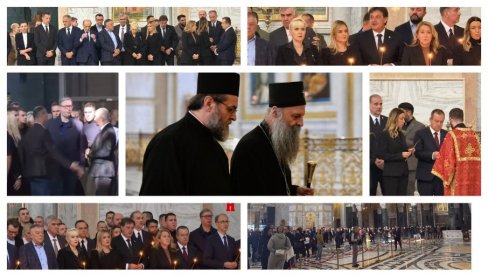 ПАРАСТОС ЗА НАСТРАДАЛЕ У НОВОМ САДУ У ХРАМУ СВЕТОГ САВЕ: Присуствује председник Србије Александар Вучић (ФОТО/ВИДЕО)