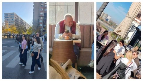 PROTEST BLOKADERA U NOVOM SADU: Milivojević jede burek, nasilnik Bjelogrlić se sunča na tvrđavi, srpske zastave im kazna PROTEST BLOKADERA U NOVOM SADU: Milivojević jede burek, nasilnik Bjelogrlić se sunča na tvrđavi, srpske zastave im kazna