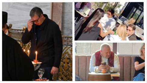 ДВЕ СЛИКЕ: Вучић у Храму Светог Саве на парастосу за настрадале у Новом Саду; Миливојевић једе бурек, а Бјелогрлић се сунча у кафићу ДВЕ СЛИКЕ: Вучић у Храму Светог Саве на парастосу за настрадале у Новом Саду; Миливојевић једе бурек, а Бјелогрлић се сунча у кафићу