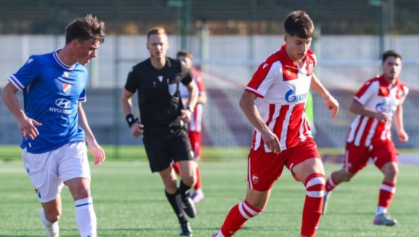 ЗВЕЗДА ИМА СВЕТСКО ЧУДО! Димитрије Шарић (17) фантастичним головима и асистенцијама обележио меч Лиге шампиона за омладинце! (ВИДЕО)