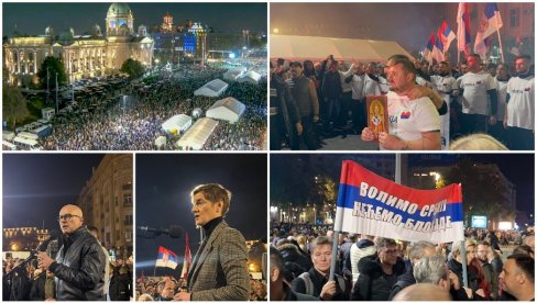 SRBI SA KiM ISPRED SKUPŠTINE! Dočekalo ih skoro 50.000 građana - veličanstveni prizori (FOTO/VIDEO)