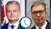 O EVROPSKOJ AGENDI I SARADNJI: Vučić razgovarao telefonom sa predsednikom Litvanije