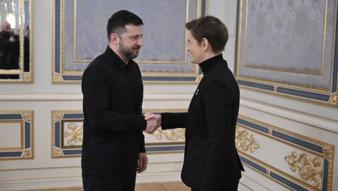 ЗЕЛЕНСКИ О САСТАНКУ СА БРНАБИЋ: Процес европских интеграција је стратешки циљ обе наше земље (ВИДЕО)