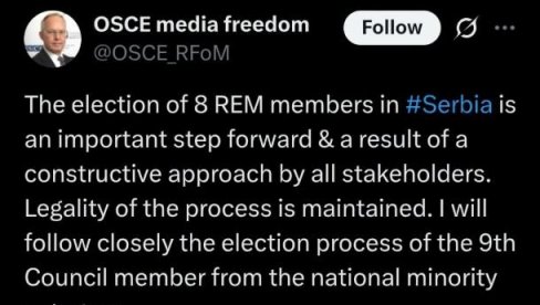 I ŠTA SAD? ĐILAS I ŠOLAKOVI MEDIJI ZNAJU BOLJE OD NJIH? Nakon EU i OEBS pozdravio izbor članova Saveta REM-A