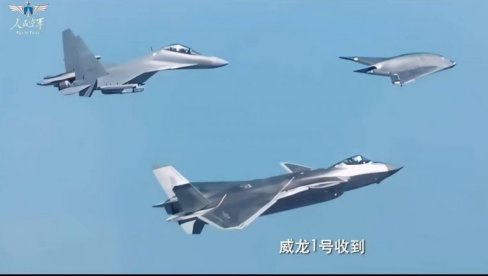 PRVI PUT PRIKAZAN Kineski šamar Zapadu: Stelt dron GJ-11 u letu sa J-20 i J-16D (VIDEO)