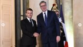 ВУЧИЋ СЕ САСТАО СА МАКРОНОМ: Председник Србије се  обраћа јавности
