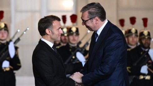 VUČIĆ SA MAKRONOM: Zahvalan sam na razumevanju koje Francuska pokazuje prema Srbiji i na podršci koju pruža našem evropskom putu