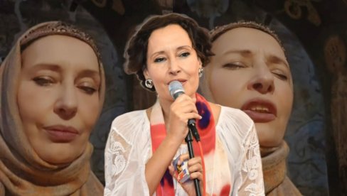 ИВАНА ЖИГОН У ЦРКВИ СНИМИЛА ТИКТОК: Ово је да се најежиш - око главе обавила мараму (ВИДЕО)