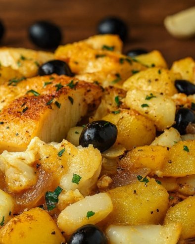 ПЕЧЕНИ БАКАЛАР СА КРОМПИРОМ: Рецепт за златно печену рибу која се топи у устима