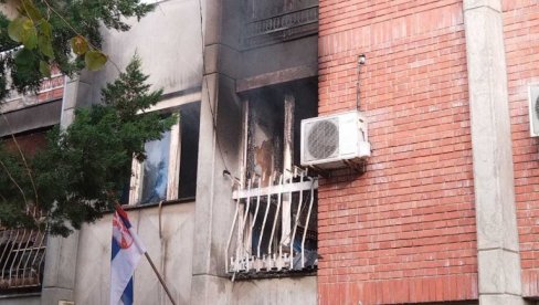 POŽAR U LAZAREVCU: Evakuisano osam osoba