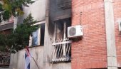 ПОЖАР У ЛАЗАРЕВЦУ: Евакуисано осам особа (ВИДЕО)