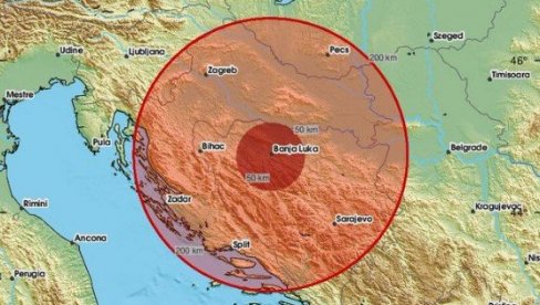 BIO JE KRATAK, ALI JAK Snažan zemljotres pogodio Banjaluku, ljudi uznemireni (FOTO)