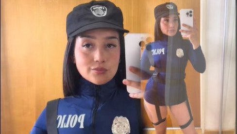 (ВИДЕО) Полицајку удаљили са дужности због ЕРОТСКОГ садржаја - у униформи! Њено објашњење је ТУЖНО