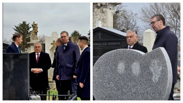 ВУЧИЋ И ОРБАН У СУБОТИЦИ: Обишли гроб Иштвана Пастора (ФОТО)