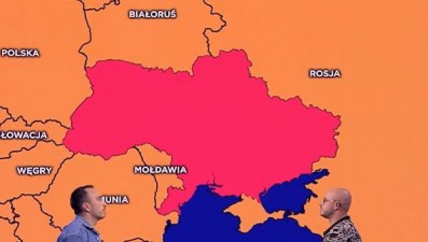 ШОК ЗА РЕЖИМ ЗЕЛЕНСКОГ: Бес власти у Кијеву због мапе на пољској ТВ