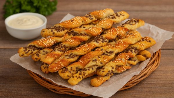 ПОСНИ СПИРАЛНИ ШТАПИЋИ: Рецепт за брзо и једноставно посно предјело