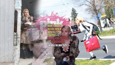 НАКОН ХАОСА ИСПРЕД ТВ Објављена преписка са уредником након што је откривено зашто је напустила Пинк у сузама: Немој да нас туже! (ФОТО)