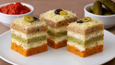 POSNA SLANA TORTA: Recept za ukusnu šarenu posnu tortu