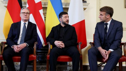 ŠTA SE OVO DESILO U LONDONU? ZELENSKI  GLEDA U POD, A MAKRNON SMRKNUT: Svi bruje o izrazima lica evropskih lidera (FOTO/VIDEO)