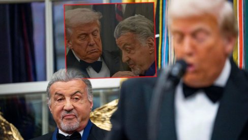 Трамп му двапут погрешно изговорио ИМЕ - видите Сталонеову РЕАКЦИЈУ! Мреже горе због СНИМКА из Беле куће