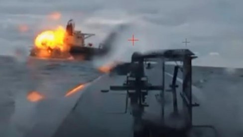 ДИРЕКТАН ПОГОДАК ФЛОТЕ ИЗ СЕНКЕ Украјинске снаге онеспособиле руски брод вредан 30 милиона долара (ВИДЕО)