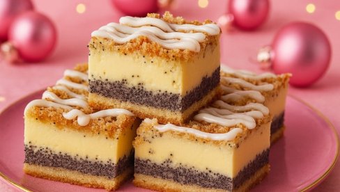 ПУФНАСТИ КОЛАЧ СА МАКОМ: Хрскава подлога, мирисни мак и кремасти фил!