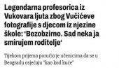 УСТАШКИ НАПАД НА СРБИЈУ Хрватица поручује: Деца из Вуковара морала би да подрже блокадере, а не државу Србију