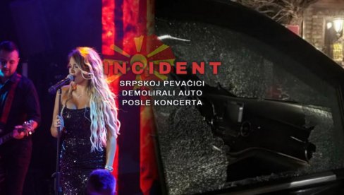 ШОК ПОСЛЕ КОНЦЕРТА Српској певачици УНИШТИЛИ ауто у Македонији: Сачекало ме је ово... (ФОТО)