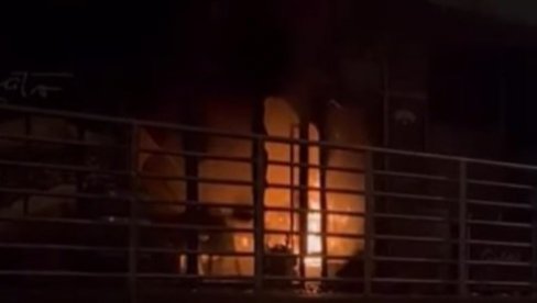 GOREO KAFIĆ NA NOVOM BEOGRADU DVA PUTA TOKOM NOĆI: Poznato zašto je došlo do požara (VIDEO)
