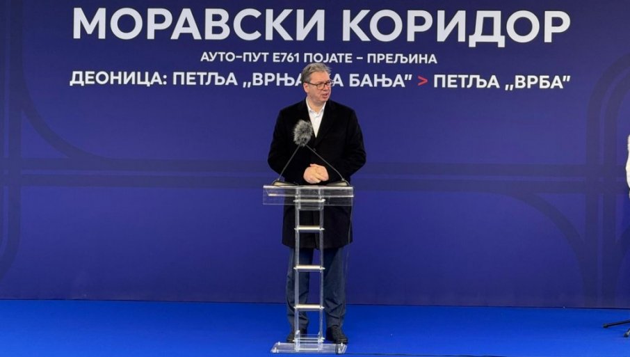 ВУЧИЋ НА ОТВАРАЊУ ДЕОНИЦЕ МОРАВСКОГ КОРИДОРА: Сутра у 8 биће пуштена у саобраћај - бесплатно до 14. јануара (ВИДЕО)
