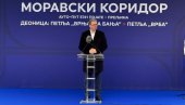 VUČIĆ OTVORIO NOVU DEONICU MORAVSKOG KORIDORA: Sutra u 8 biće puštena u saobraćaj - besplatno do 14. januara (VIDEO)