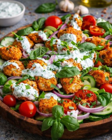 ДЕЛУКС САЛАТА СА ХРСКАВОМ ПИЛЕТИНОМ: Импресивна, заситна и савршена за празнике!