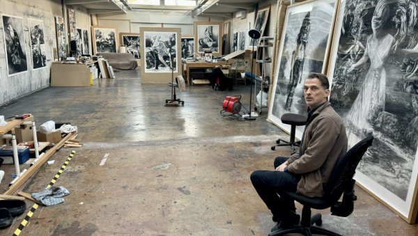 ГАВРАН НИЈЕ ОДЛЕПРШАО ИЗ ВЛАДИНОГ АТЕЉЕА: Марко Велк, француски уметник српског порекла, син Владимира Величковића о свом стваралаштву