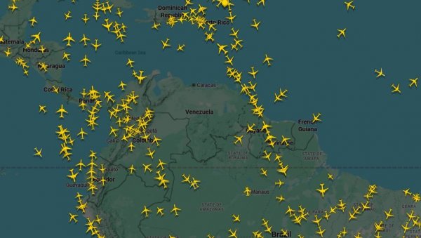 САБЛАСАН ПРИЗОР ИЗНАД ВЕНЕЦУЕЛЕ: Ниједан авион не лети изнад земље